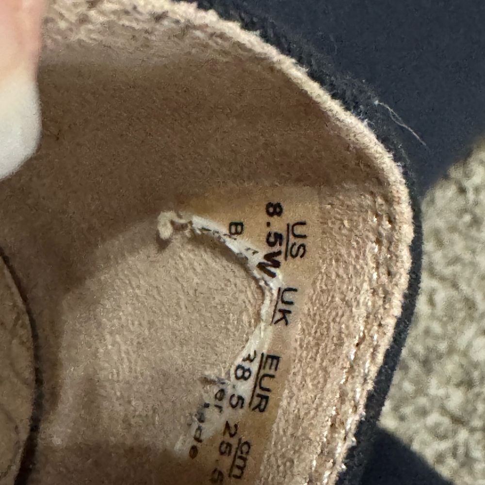 Velocity Black Espadrille Wedge Sandals - Picture 4 of 5